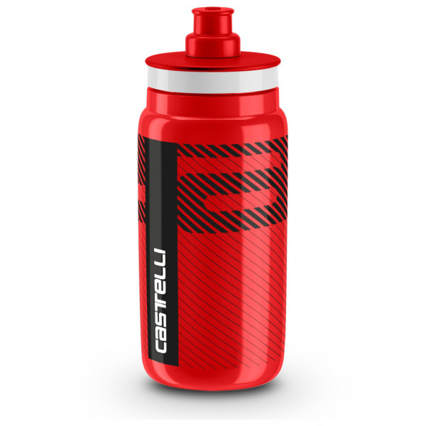 Castelli - Castelli Water Bottle - Bidon Gr 550 ml grau;rot von Castelli