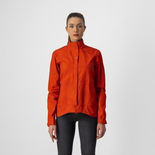 Castelli Commuter W Reflex Jacket - Fiery Red (Grösse: L) von Castelli