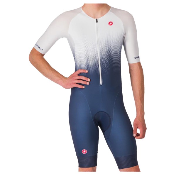 Castelli - Core Tri Suit S/S - Veloeinteiler Gr XL blau von Castelli