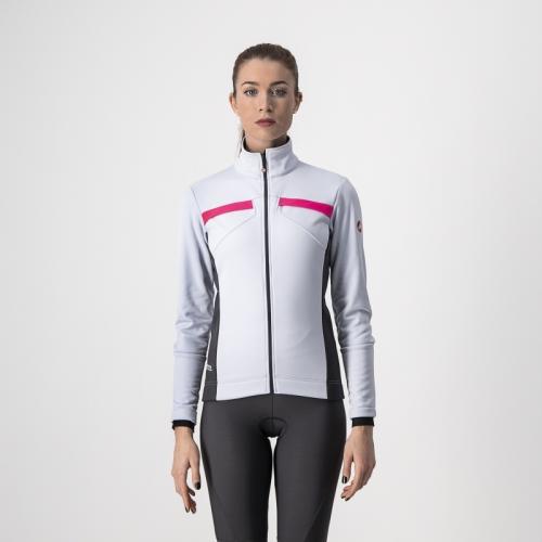 Castelli Dinamica Jacket - Silver Gray/Dark Gray-Pink Reflex (Grösse: L) von Castelli