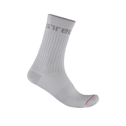 Castelli Distanza 20 Sock - Silver Gray (Grösse: L-XL) von Castelli