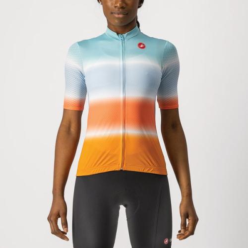 Castelli Dolce Jersey - Skylight/Pop Orange (Grösse: L) von Castelli