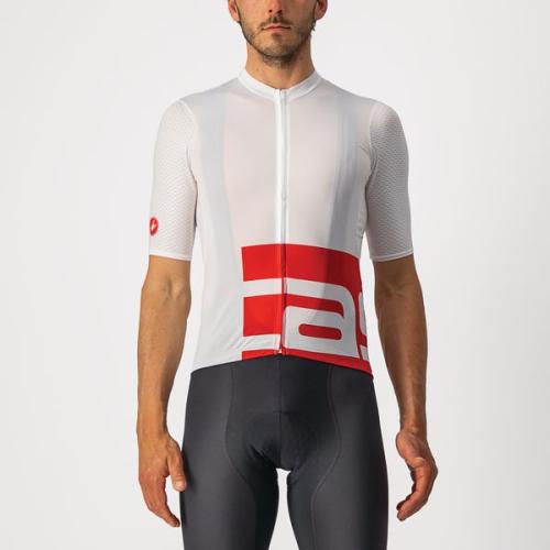 Castelli Downtown Jersey - White/Red (Grösse: XL) von Castelli