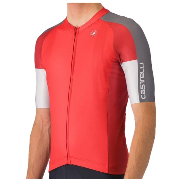 Castelli - Entrata 6 Jersey - Velotrikot Gr 3XL;L;M;S;XL;XXL rot;schwarz;weiß von Castelli