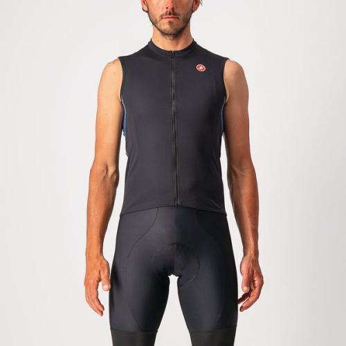 Castelli Entrata VI Sleeveless - Light Black/Light Steel Blue-Pop Orange (Grösse: S) von Castelli