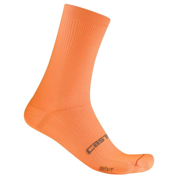 Castelli - Espresso 18 Sock - Velosocken Gr L/XL orange von Castelli