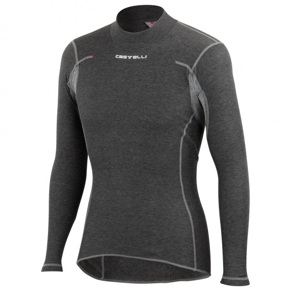 Castelli - Flanders Warm L/S - Velounterhemd Gr L grau von Castelli