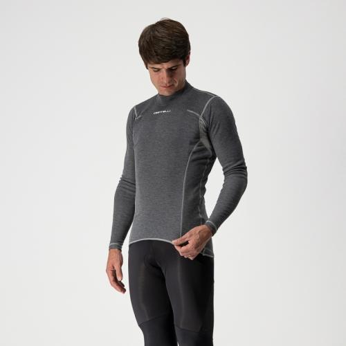 Castelli Flanders Warm LS langarm - Gray (Grösse: 2XL) von Castelli