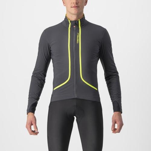 Castelli Flight Jacket Air - Dark Gray/Electric Lime (Grösse: 3XL) von Castelli