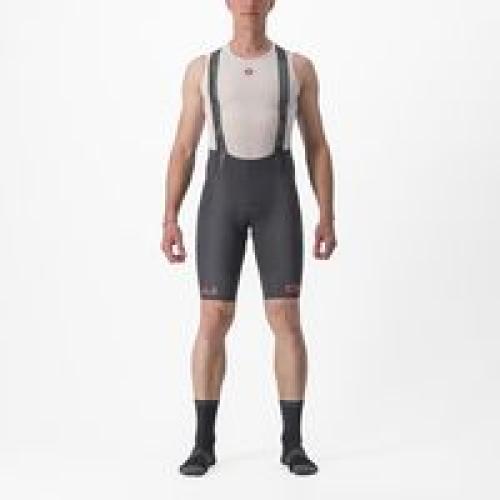 Castelli Free Aero RC Classic Bibshort - Dark Gray/Hibiscus (Grösse: M) von Castelli