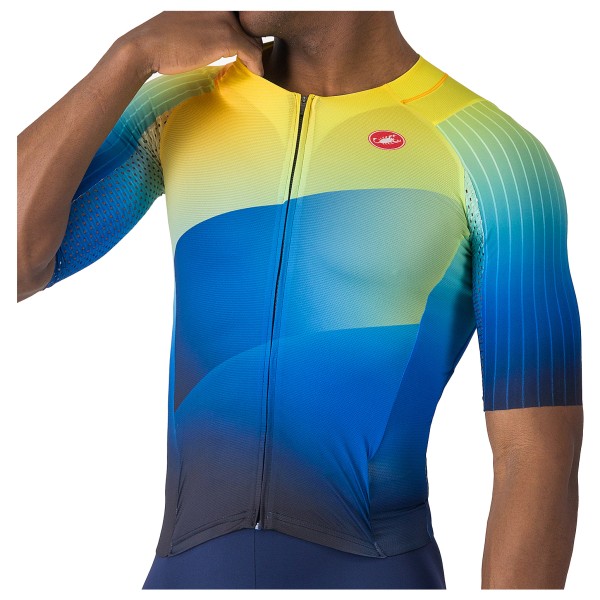 Castelli - Free Sanremo Tri Suit S/S - Veloeinteiler Gr L blau von Castelli