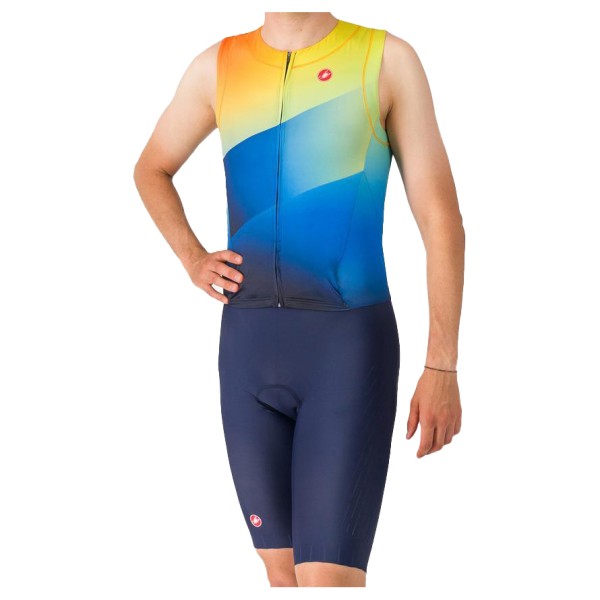 Castelli - Free Sanremo Tri Suit Sleeveless - Veloeinteiler Gr XL blau von Castelli