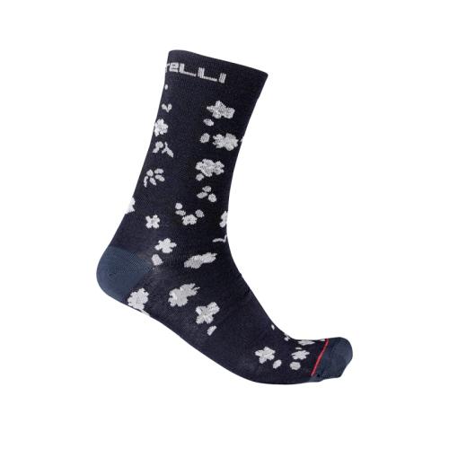 Castelli Fuga 18 Sock - Black/Dark Gray (Grösse: S-M) von Castelli