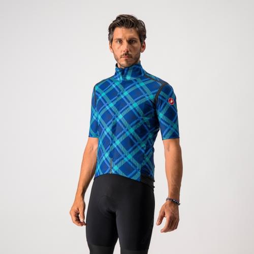 Castelli Gabba RoS - Ocean Blue/Malachite Green-Plaid (Grösse: XL) von Castelli