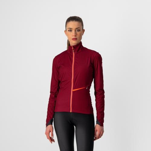 Castelli Go W Jacket - Bordeaux/Brilliant Pink (Grösse: XL) von Castelli