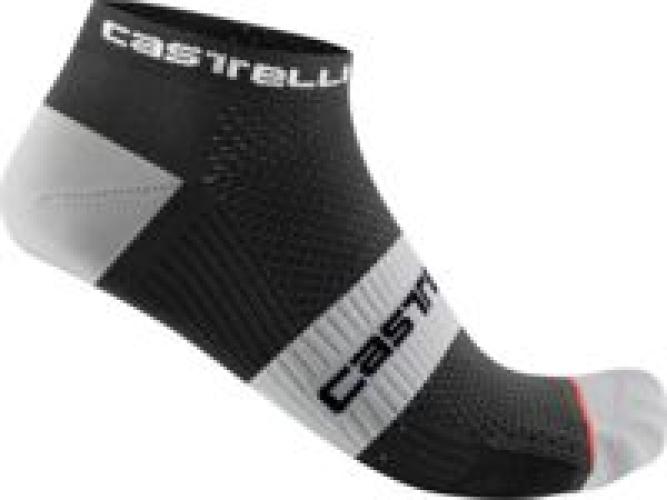 Castelli Lowboy 2 Socks - Black/White (Grösse: 2XL) von Castelli