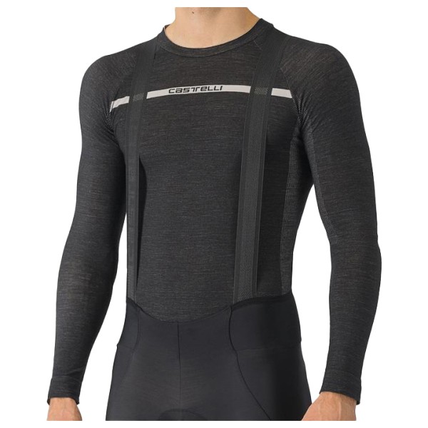 Castelli - Merino Seamless Baselayer - Merinounterwäsche Gr XXL schwarz/grau von Castelli