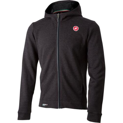 Castelli Milano Full Zip Fleece - Melange Light Black (Grösse: XS) von Castelli