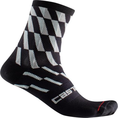 Castelli Pendio 12 Sock - Skylight/Black-Ivory (Grösse: S-M) von Castelli