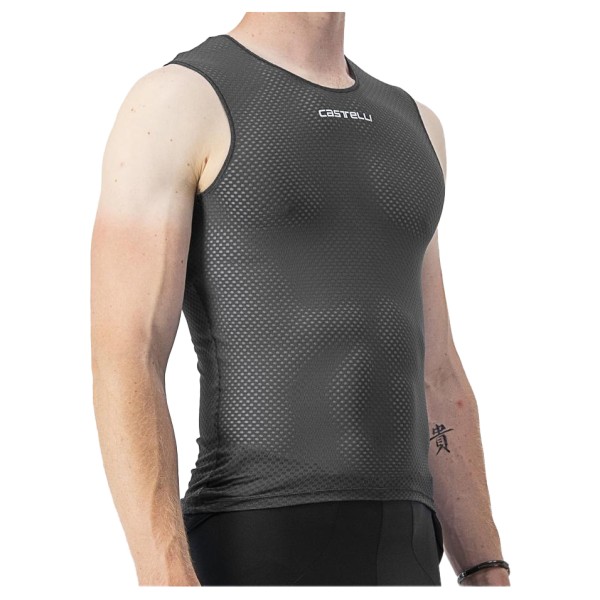 Castelli - Pro Mesh 2.0 Sleeveless - Velounterhemd Gr L grau von Castelli