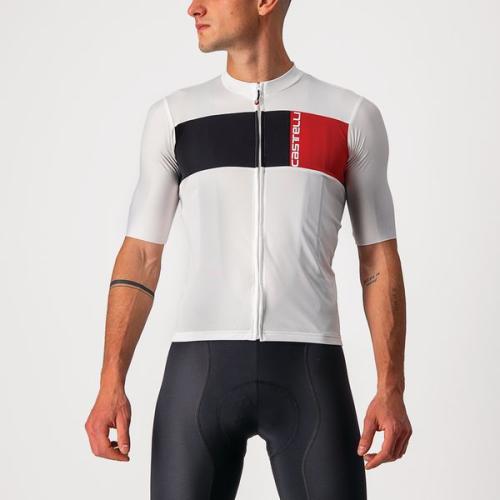 Castelli Prologo 7 Jersey - Ivory/Light Black-Red (Grösse: XL) von Castelli