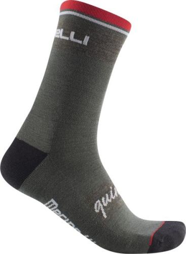 Castelli Quindici Soft Merino Sock - Dark Green (Grösse: 2XL) von Castelli