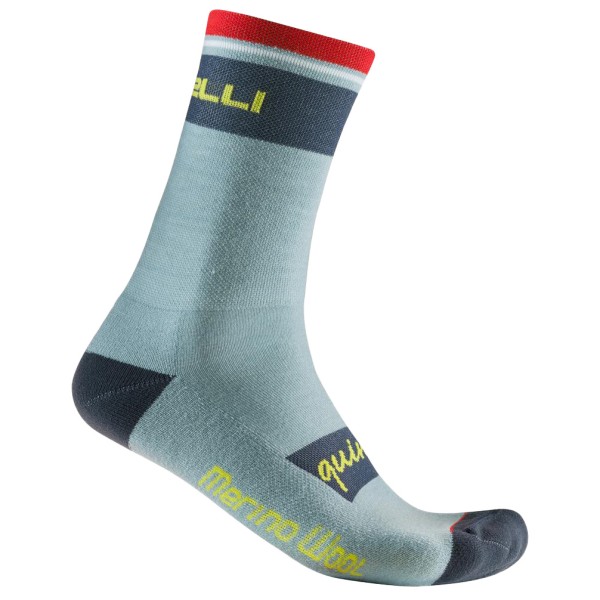 Castelli - Quindici Soft Merino Sock - Velosocken Gr L/XL;S/M;XXL blau;schwarz/grau;türkis von Castelli