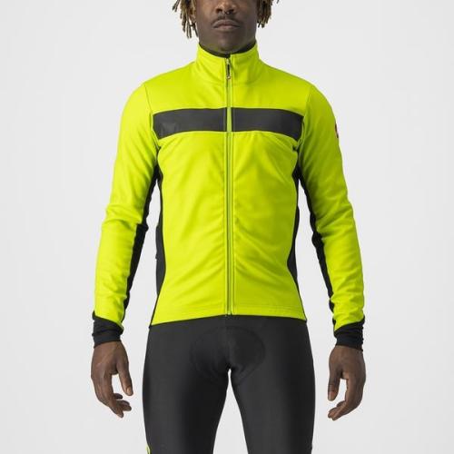 Castelli Raddoppia 3 Jacket - Electric Lime/Black Reflex (Grösse: S) von Castelli