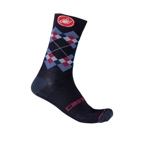 Castelli Rombo 18 Sock - Savile Blue/Indigo/Dusk Blue (Grösse: 2XL) von Castelli