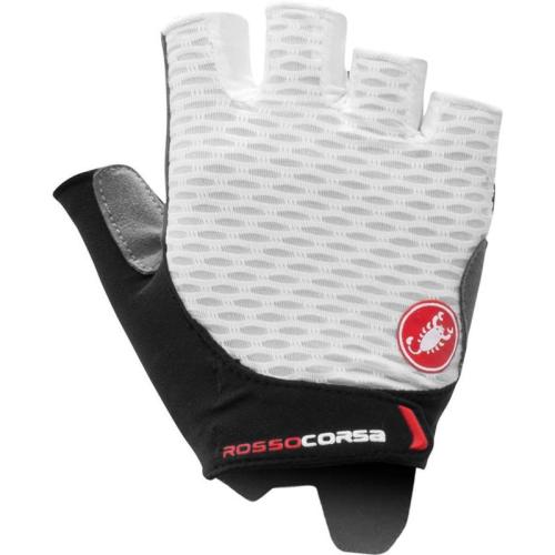 Castelli Rosso Corsa 2 W Glove - White (Grösse: L) von Castelli