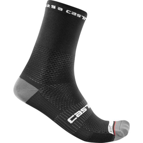 Castelli Rosso Corsa Pro 15 Sock - Black (Grösse: 2XL) von Castelli