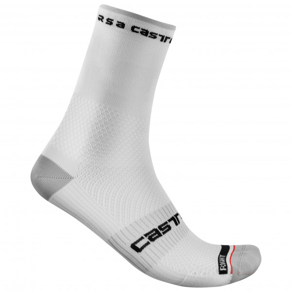 Castelli - Rosso Corsa Pro 15 Sock - Velosocken Gr L/XL grau von Castelli