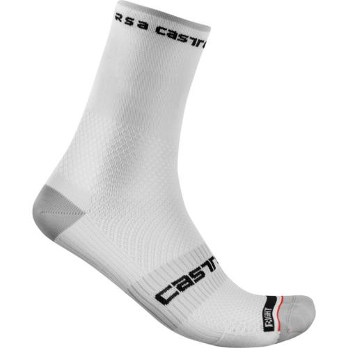 Castelli Rosso Corsa Pro 15 Sock - White (Grösse: 2XL) von Castelli