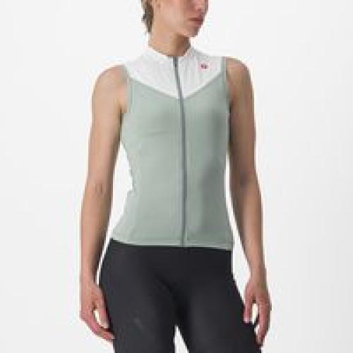 Castelli Solaris Sleeveless Jersey - Defender Green/Ivory (Grösse: S) von Castelli