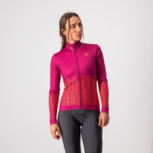 Castelli Sorpresa Jersey FZ - Magenta/Orange (Grösse: S) von Castelli