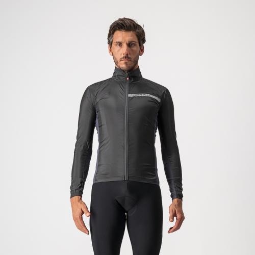 Castelli Squadra Stretch Jacket - Light Black/Dark Gray (Grösse: L) von Castelli