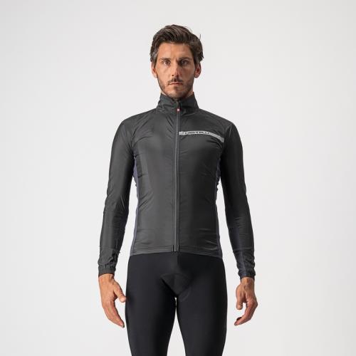 Castelli Squadra Stretch Jacket - Light Black/Dark Gray (Grösse: S) von Castelli