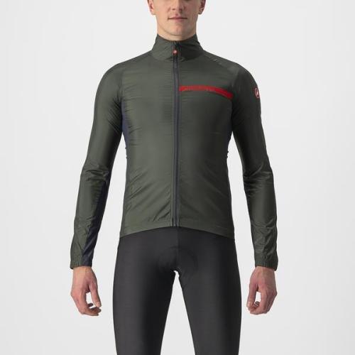 Castelli Squadra Stretch Jacket - Military Green/Dark Gray (Grösse: S) von Castelli