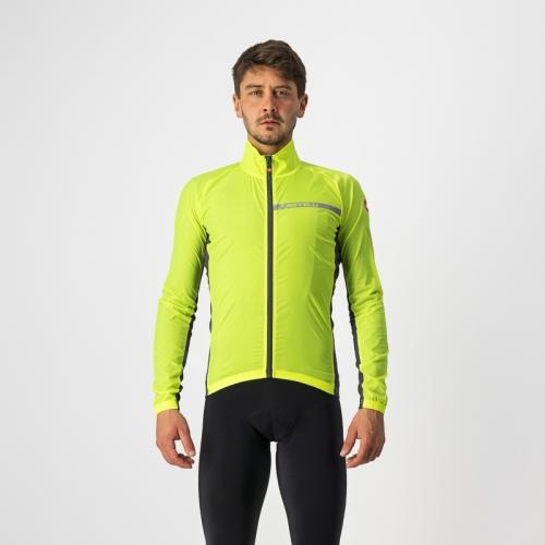 Castelli Squadra Stretch Jacket - Yellow Fluo/Dark Gray (Grösse: XS) von Castelli