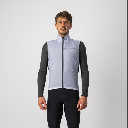 Castelli Squadra Stretch Vest - Silver Gray/Dark Gray (Grösse: 2XL) von Castelli