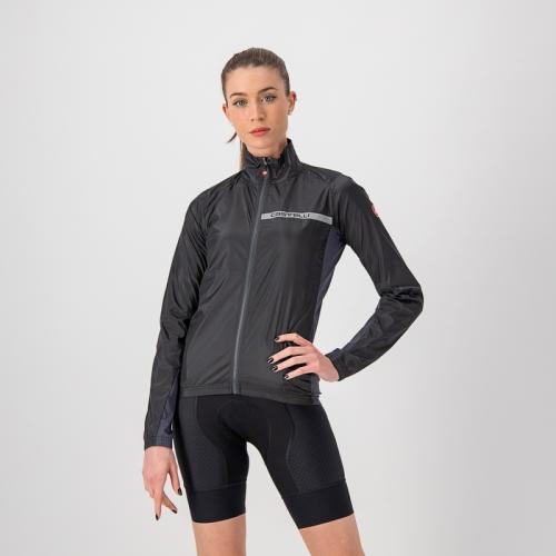 Castelli Squadra Stretch W Jacket - Light Black/Dark Gray (Grösse: L) von Castelli