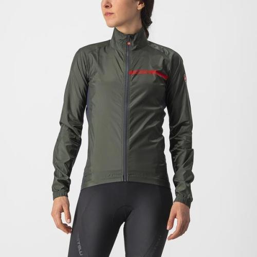 Castelli Squadra Stretch W Jacket - Military Green/Dark Gray (Grösse: S) von Castelli