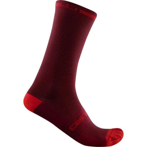 Castelli Superleggera T 18 Sock - Bordeaux (Grösse: 2XL) von Castelli