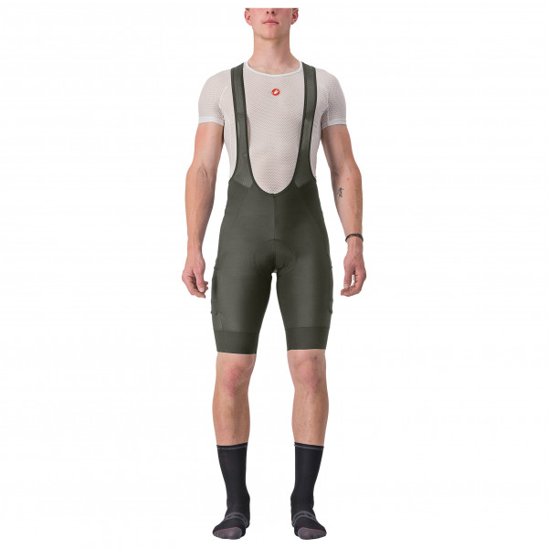 Castelli - Unlimited Cargo Bibshort - Velohose Gr M grau von Castelli