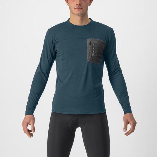 Castelli Unlimited Merino Long Sleeve - Deep Teal (Grösse: L) von Castelli