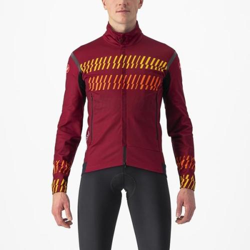 Castelli Unlimited Perfetto RoS 2 Jacket - Bordeaux/Goldenrod-Orange Rust (Grösse: L) von Castelli