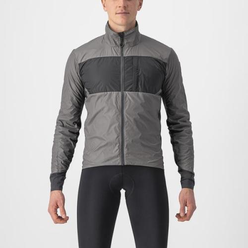Castelli Unlimited Puffy Jacket - Nickel Gray/Dark Gray (Grösse: M) von Castelli