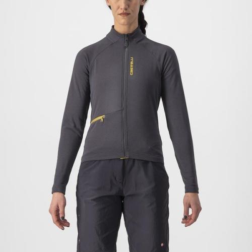Castelli Unlimited Trail W Jersey - Dark Gray/Goldenrod (Grösse: S) von Castelli
