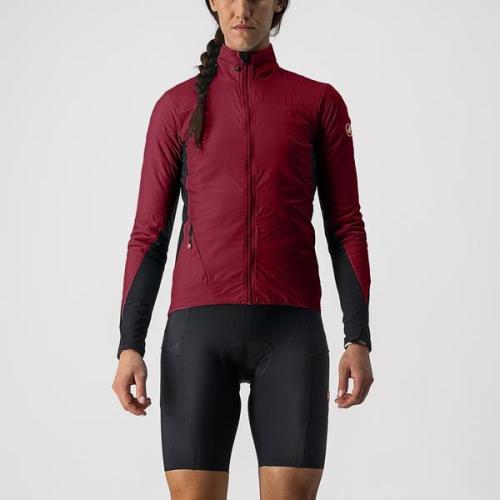 Castelli Unlimited W Puffy Jacket - Bordeaux/Black-Brilliant Pink (Grösse: S) von Castelli