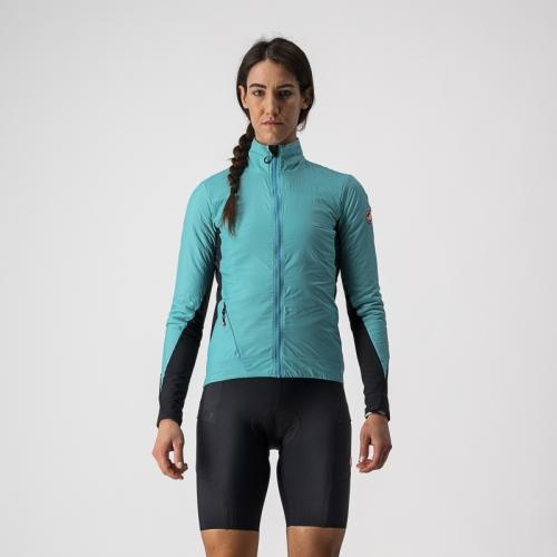 Castelli Unlimited W Puffy Jacket - Turquoise/Black-Light Gray (Grösse: M) von Castelli